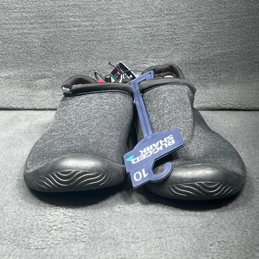 Rugged Shark AquaFlo Mens Gray Water Shoes Size 10 Slip On Loafer